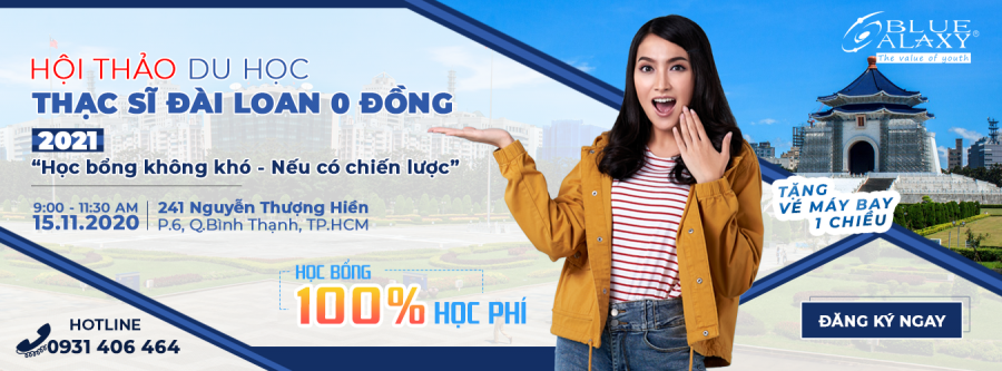 hội thảo du học thạc sĩ đài loan