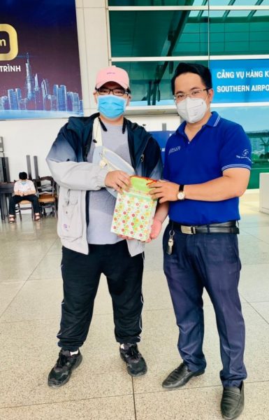 Tiễn ứng viên tại sân bay đi cu học Đài Loan hệ vừa học vừa làm