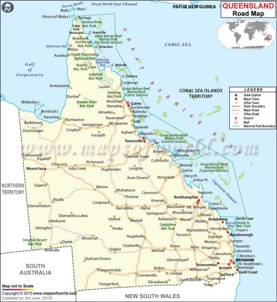 Queensland Map Australia