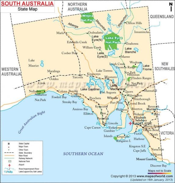 South Australia Map