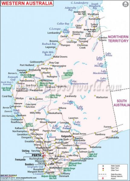 Western Australia Map