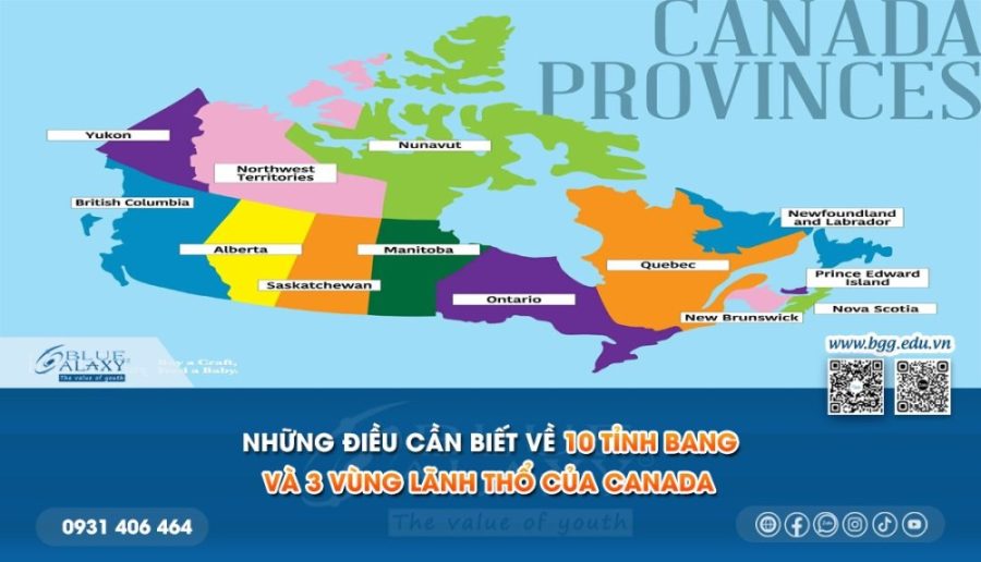 Cac Tinh Bang Va Vung Lanh Tho Tai Canada