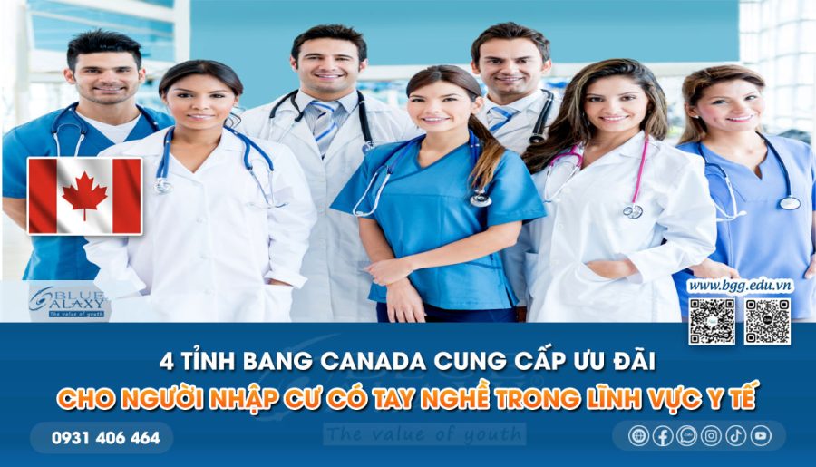 Bốn tỉnh cung cấp ưu đãi cho người nhập cư có tay nghề trong lĩnh vực y tế