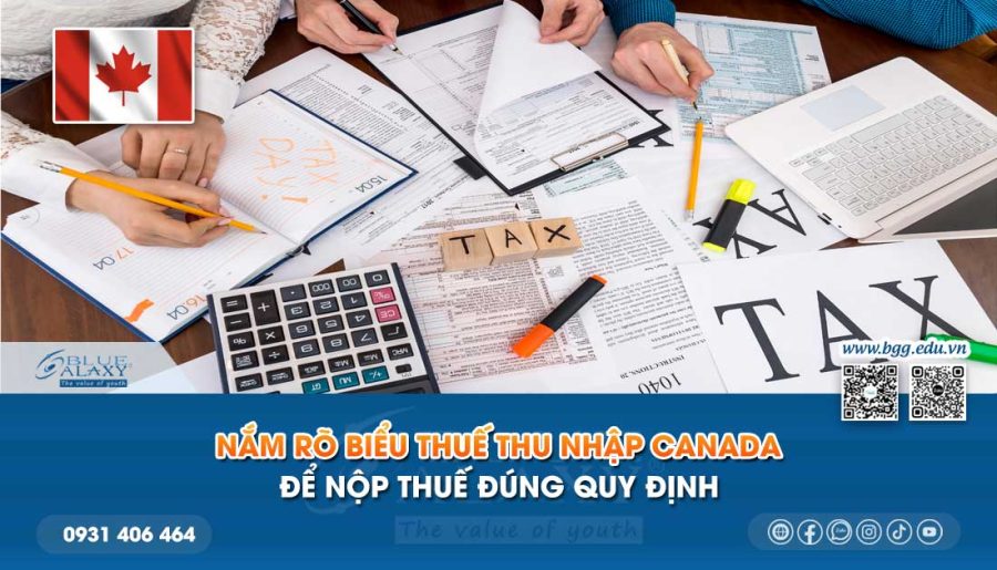 Nắm rõ biểu thuế thu nhập Canada để nộp thuế đúng quy định