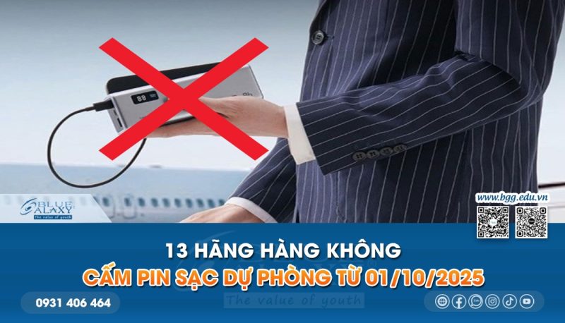 13 Hãng Hàng Không Cấm Pin Sạc Dự Phòng