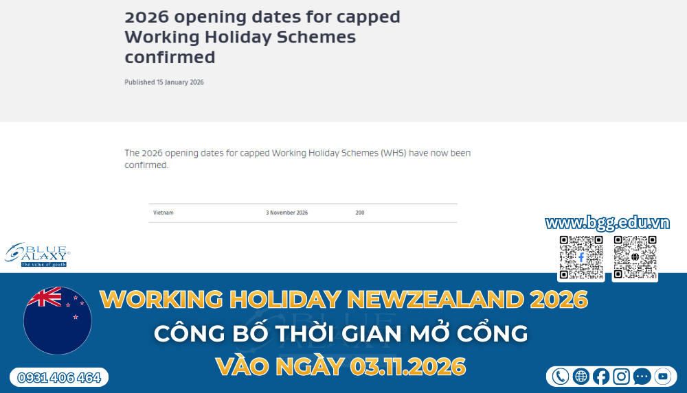 Working Holiday Newzealand 2026 Thong Tin Chuong Trinh