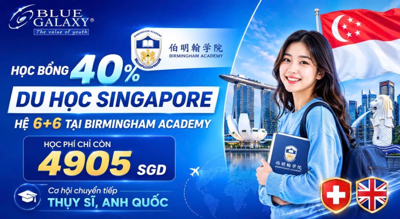 Hoc Bong 40% Du Hoc Nghe Singapore Tai Truong Birmingham Academy