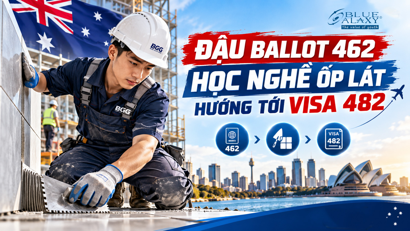 ĐẬU BALLOT 462 – HỌC NGHỀ ỐP LÁT, HƯỚNG TỚI VISA 482